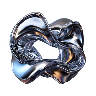 ai-generated-abstract-3d-metallic-shape-png